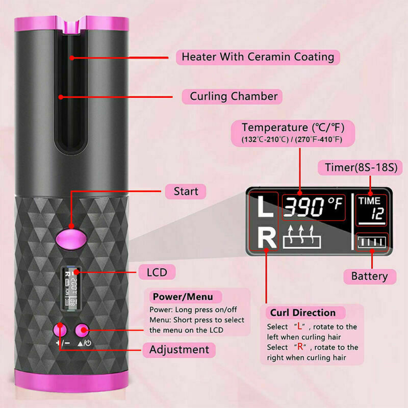 Cordless Automatic Hair Curler