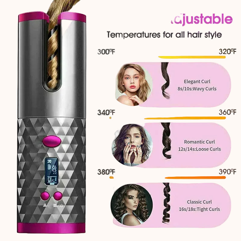 Cordless Automatic Hair Curler