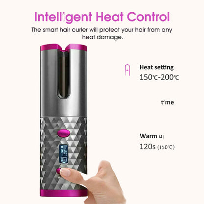 Cordless Automatic Hair Curler
